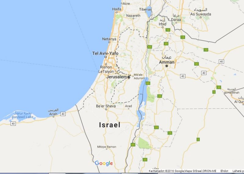  Google ”unohti” Palestiinan